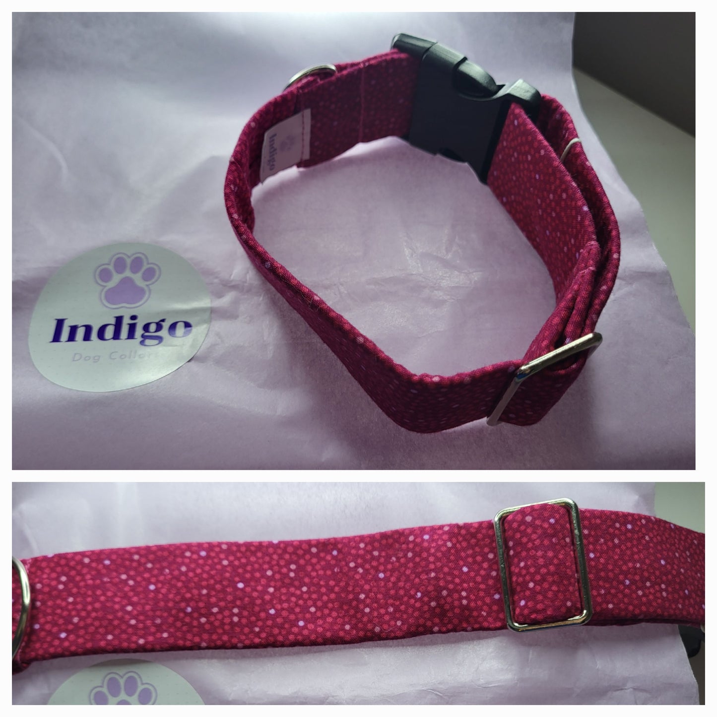 pink diamond design collar