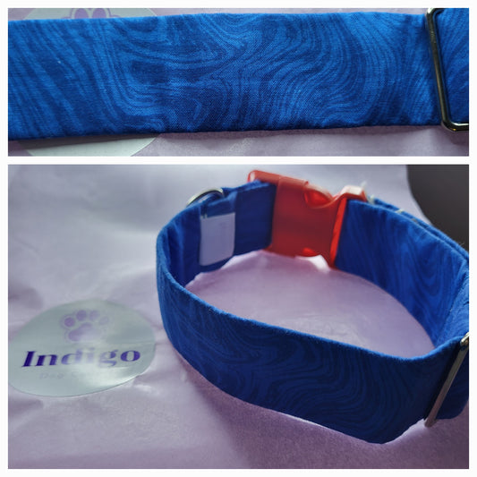 blue swirl collar