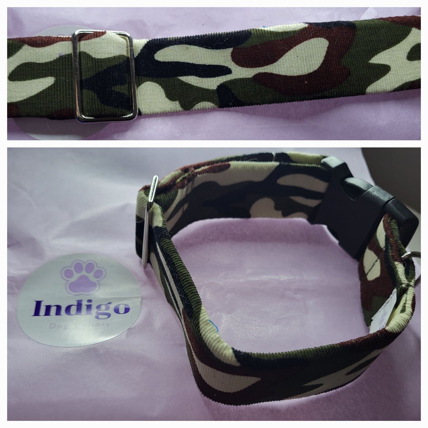 green corduroy camo collar