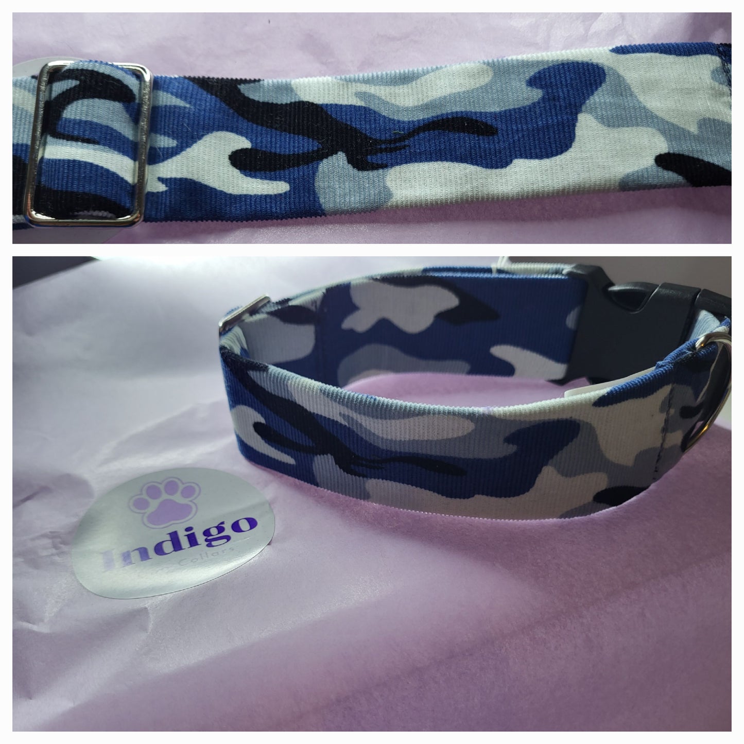 blue corduroy camo collar