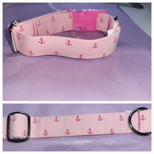 pink anchors collar