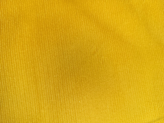 yellow corduroy