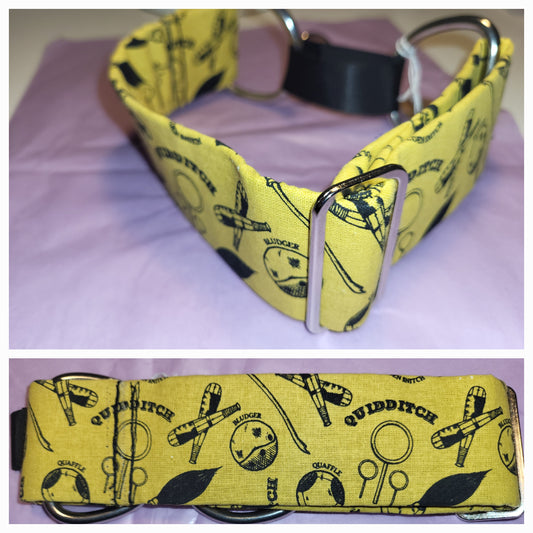 Yellow Harry Potter quidditch design martingale