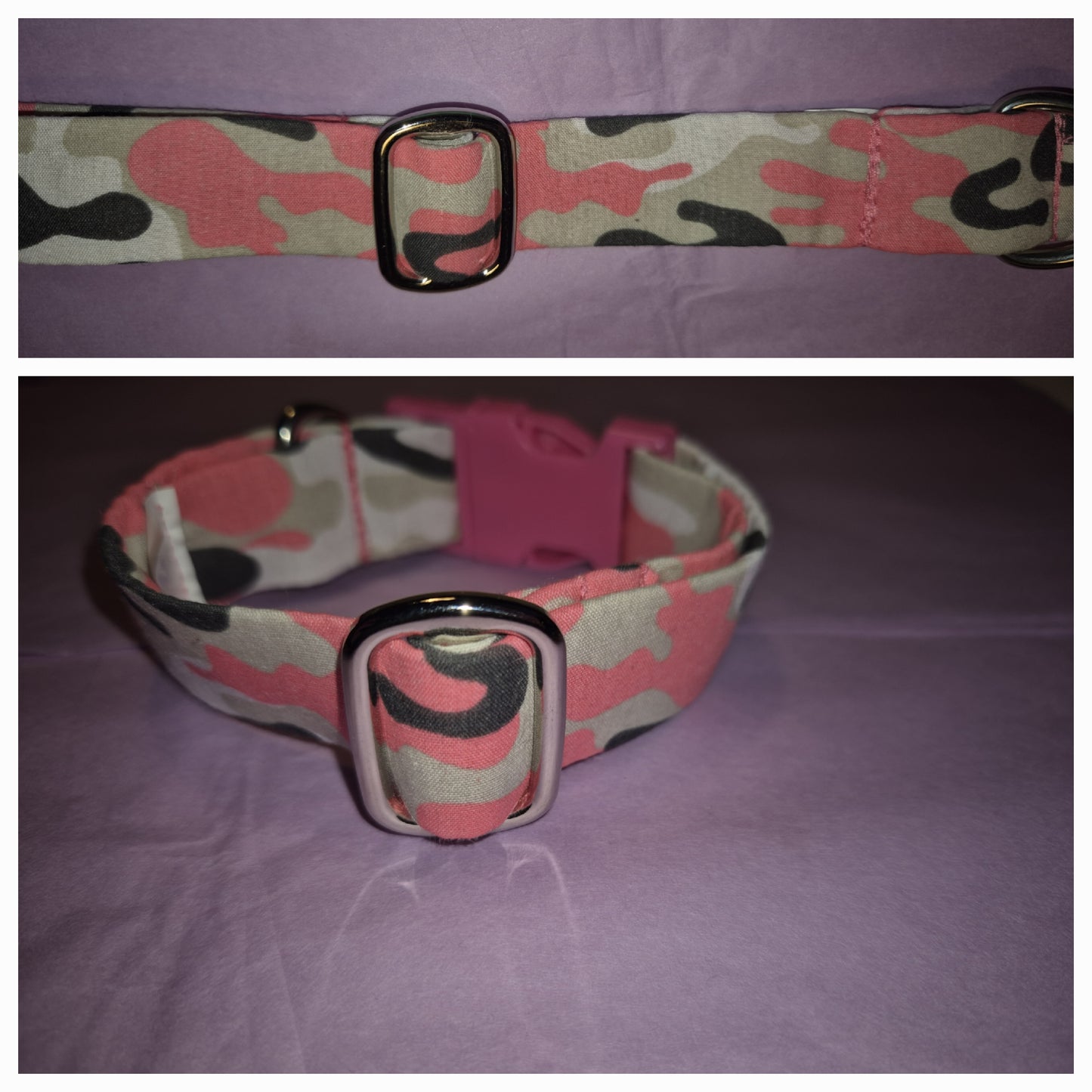 Pink Camouflage collar